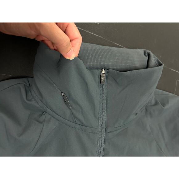 Kuhl Women's Bandita Lightweight Front Zip Jacket Gray Stowable Hood UPF 50 Sz S - Picture 13 of 14